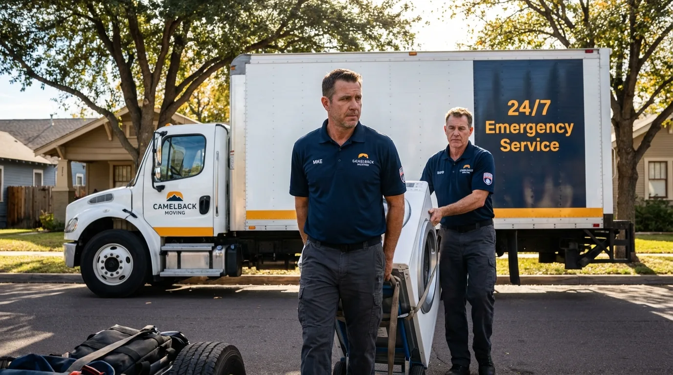 CamelBack Moving crew loading furniture in Nashville, IN
