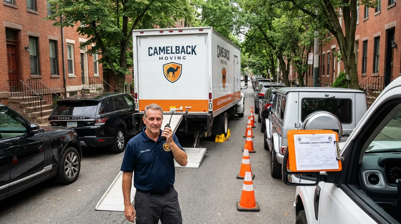 City street loading permit setup in Nashville, IN